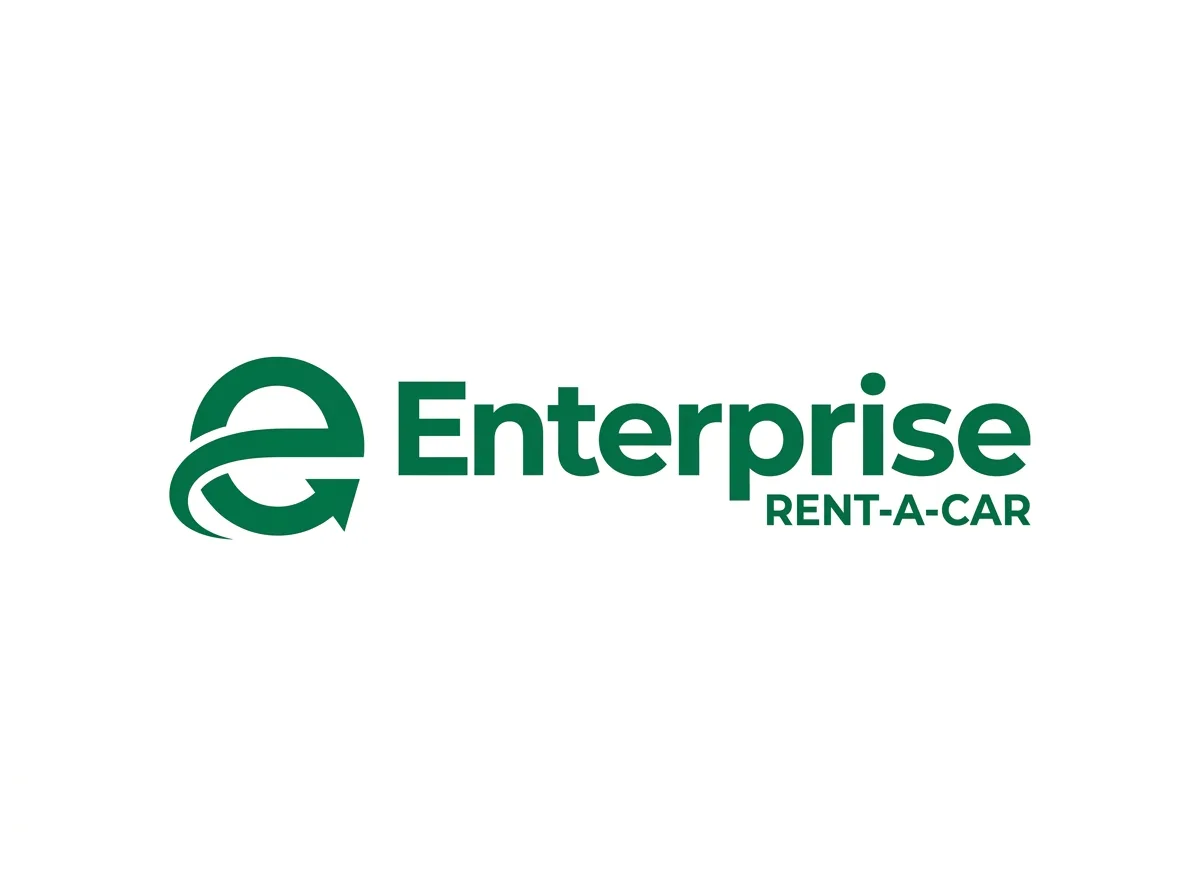 Enterprise Rent-A-Car brand logo, white background, official green logo